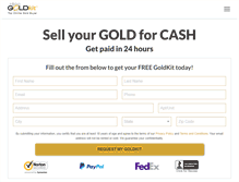Tablet Screenshot of goldkit.com
